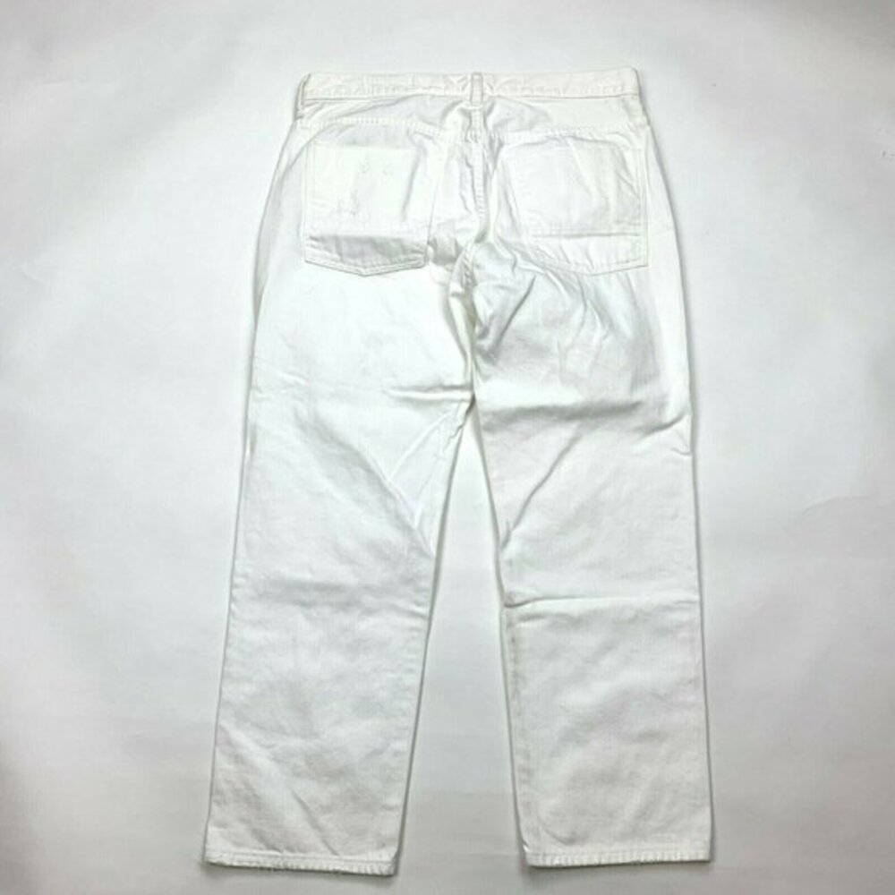 Vince White Distressed‎ Jeans Cotton Pockets Zip